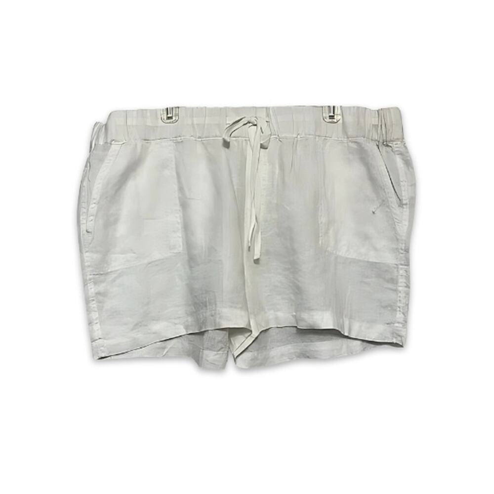 Caslon Shorts High Rise Functional Side Pockets Lightweight Soft White XL NWOT
